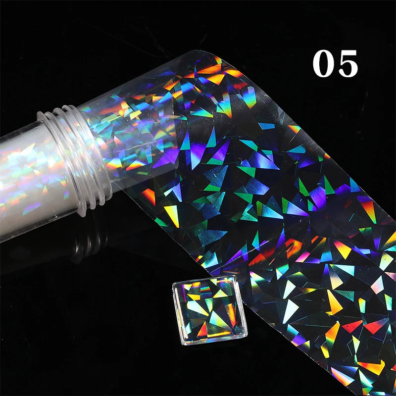 Blue Ink Marble Blooming Foil Nail Art Stickers Set With Flower Gilding Pattern Nail Transfer Decals Decorations Nail Accessorie