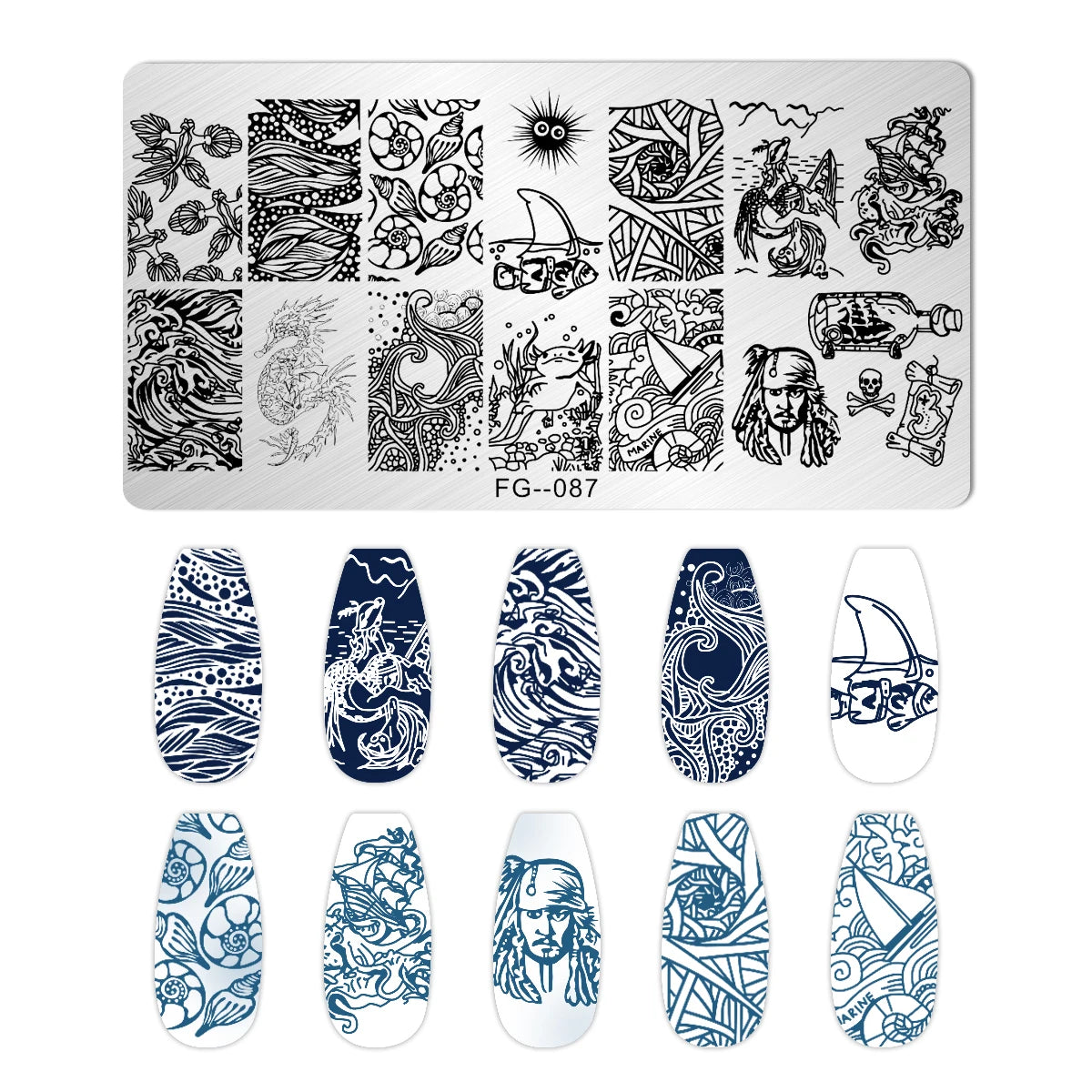 Cartoon Bear Nail Stamping Plates Fruit ice cream cake Floral Flower Leaf Printing Stencil Nail Stamp Templates Nail Art Tools