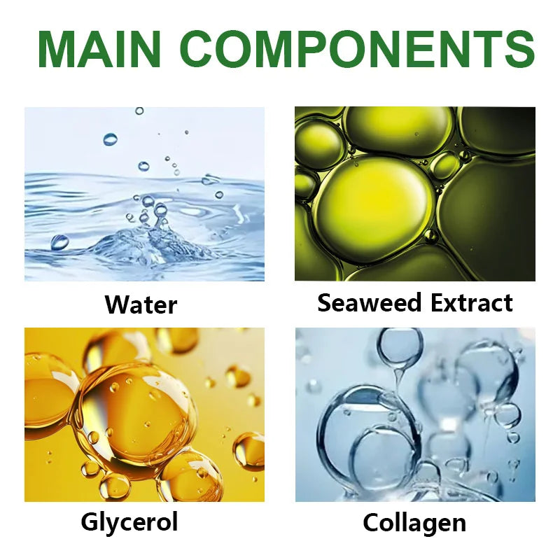 60pcs seaweed hyaluronic acid eye mask to remove dark circles collagen eye patch facial care products