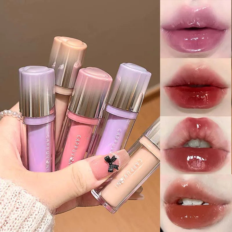 Waterproof Lasting Moisturizing Lightweight Lip Gloss Cute Korea Makeup Clear Fruit Juice Lip Tint Blueberry Wine Stain Lipgloss