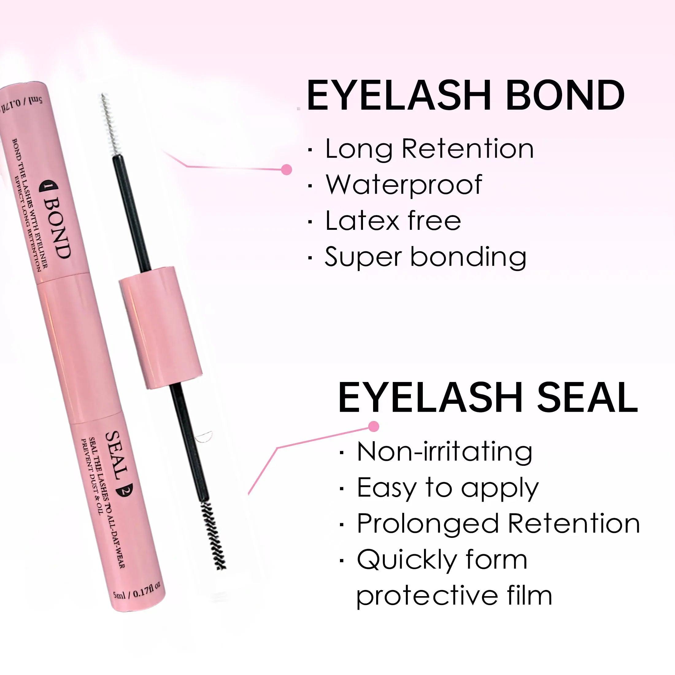 Lashes Clusters Set Extensions Kit Fake eyelashes Mix Lash Clusters with Lash Bond Seal and Lash Applicator Tool Makeup