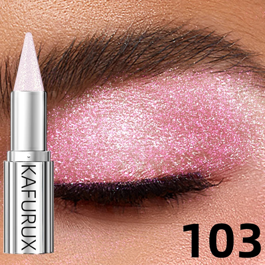 12 Colors Metallic White Black Purple Eyeshadow Pencil Glitter 1pc Liner Pen Highligter Long Lasting Blue Cream Eye Shadow