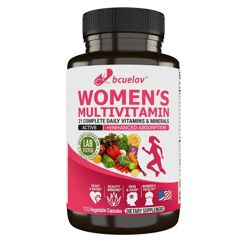 Women's Multivitamin Multimineral Supplement - Magnesium Biotin Calcium Zinc Selenium - Supports Joints Skin Nails