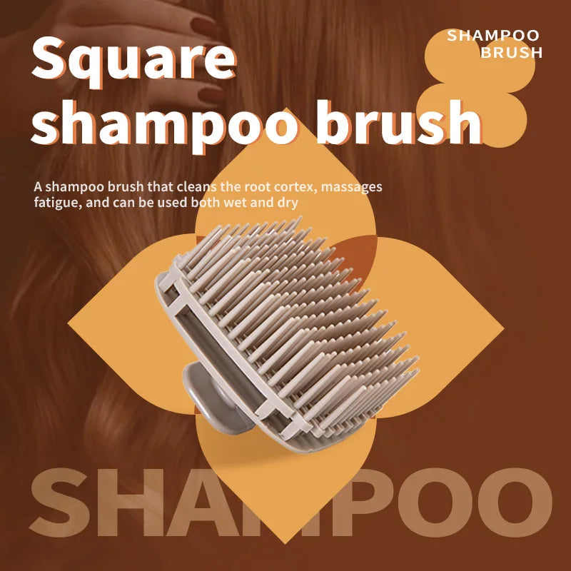 1pcs Silicone Shampoo Brush Head Scalp Massage Comb Hair Washing Comb Body Massage Shower Brush Salon Hairdressing Tool
