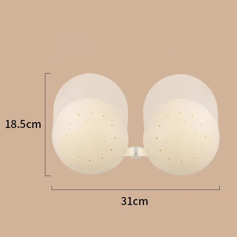 Invisible Thin Silicone Anti-Show Nipple Covers Reusable Anti-Sagging Breast Petals Strapless Bra Breast Patch 