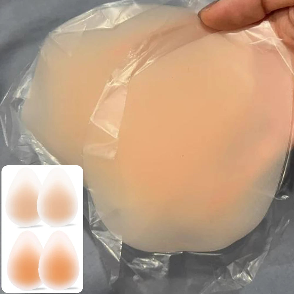 1pair Ultra-thin Water-drop Lifting Breast Patches Silicone Bra Women Summer Invisible Bras Nipple Pads Push Up Lifts Breasts