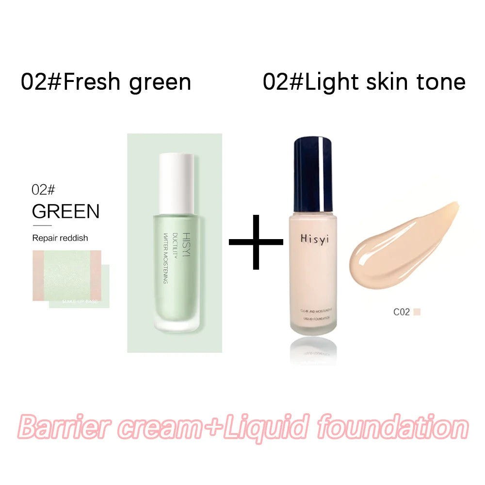 Liquid foundation naturally covers flaws without sticking powder, plain face cream, transparent foundation, conceals blemishes