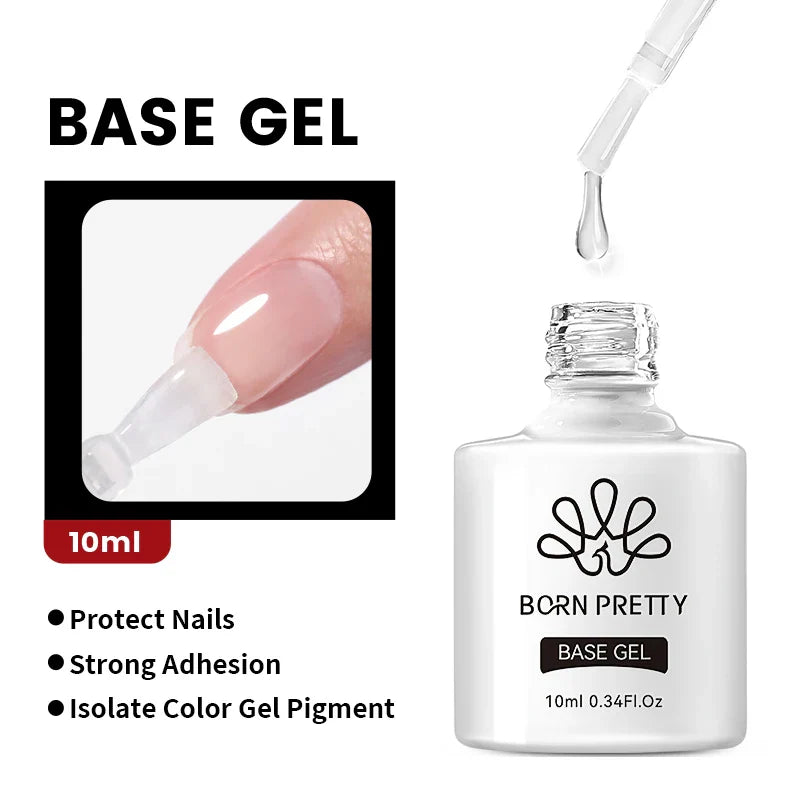 BORN PRETTY Black White Colors Gel Nail Polish 10ml Soak Off UV LED Gel Nail Art DIY Design Semi Permanent Varnishes Manciure