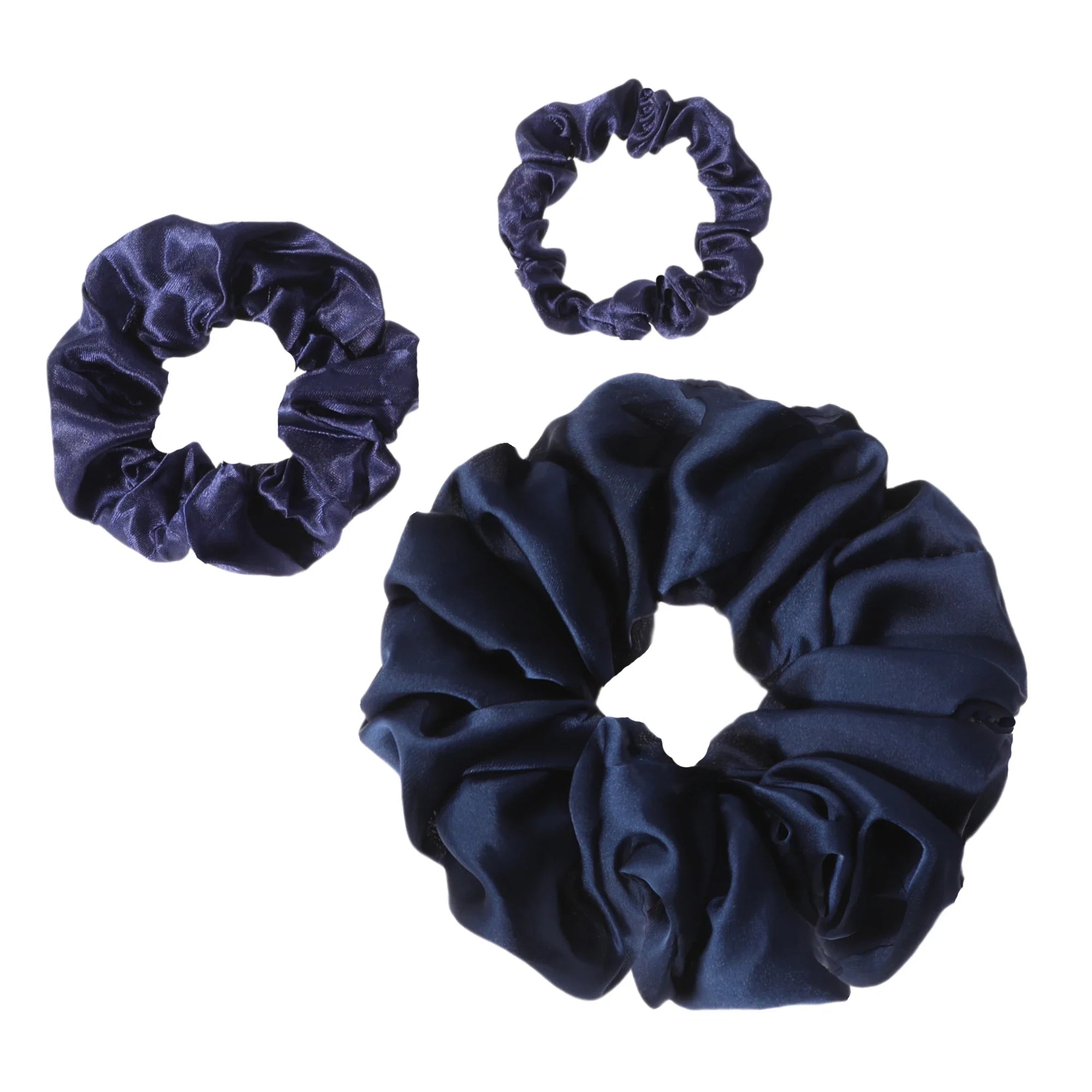 3pc Mori Scrunchie Hair Accessories Women's Premium Hair Cord Headflower French Headwear With Ponytail Headband