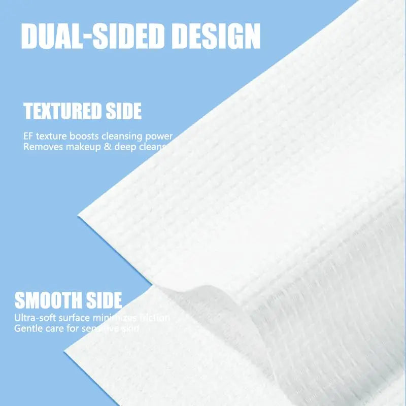 Disposable Face Towels 10"×12" Makeup Remover and Clean Soft and Thick Dry Wipes Facial Tissue XL Towelettes 50 Count