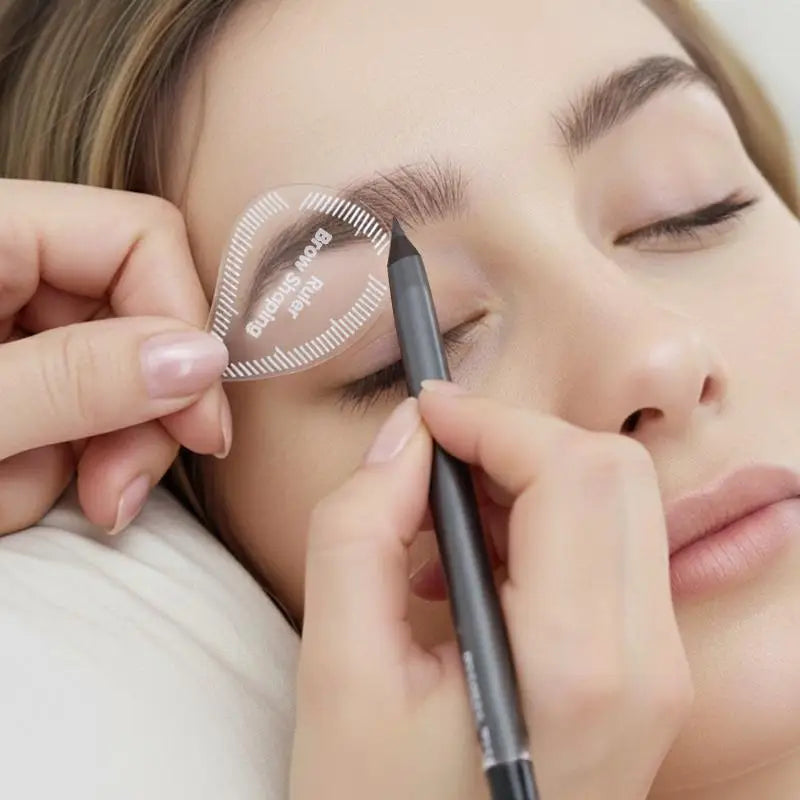 New Tear Drop Arch Brow Mapping Tool 1 Minute Brow Shaping Ruler Template Stencils Fast Drawing PMU Eyebrow Hair Stroke Eyeliner