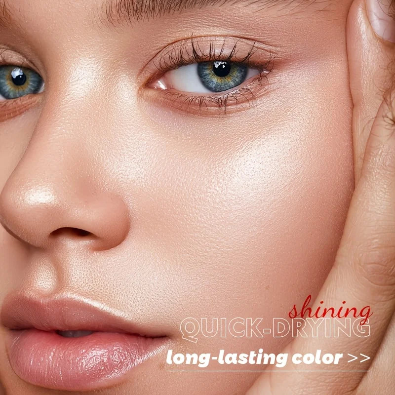 9 colors of liquid highlighter, waterproof and not easy to fade, multi-functional, cheeks & eyes & face & lips & body