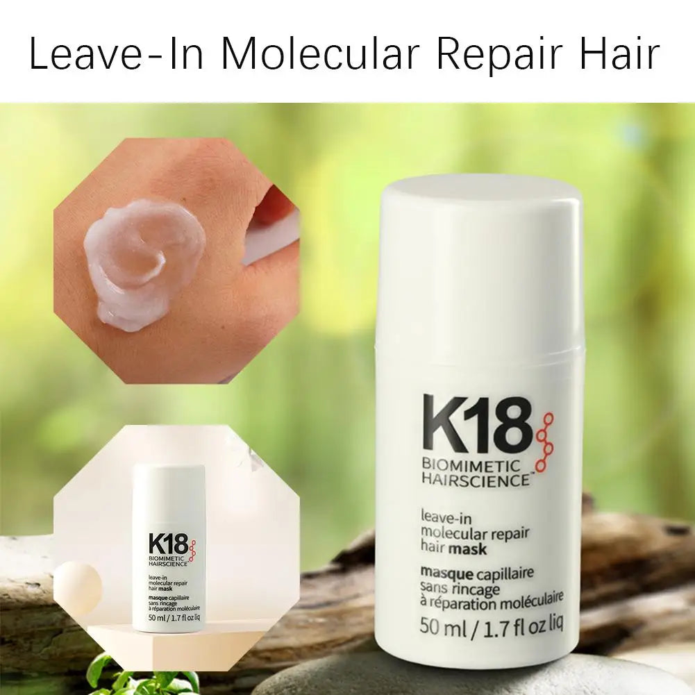 K18 Hair Mask Leave-In Molecular Repair Conditioner Deep Restores Damaged Hair Keratin Treatment For Hair And Scalp Hair Care