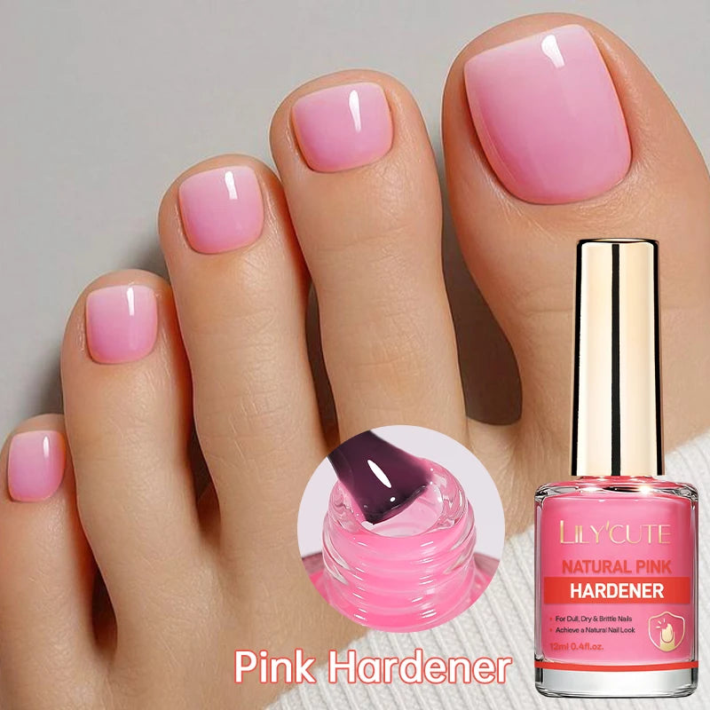 LILYCUTE 12ml Nail Care Polish Base Top 3 in 1 Strengthener Hardener Keratin Nail Art Varnish No Need Lamp Air Dry Dry Care Brig