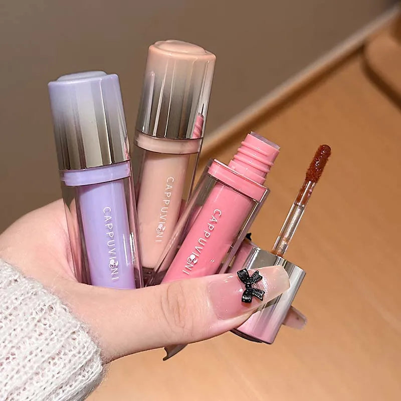 Waterproof Lasting Moisturizing Lightweight Lip Gloss Cute Korea Makeup Clear Fruit Juice Lip Tint Blueberry Wine Stain Lipgloss