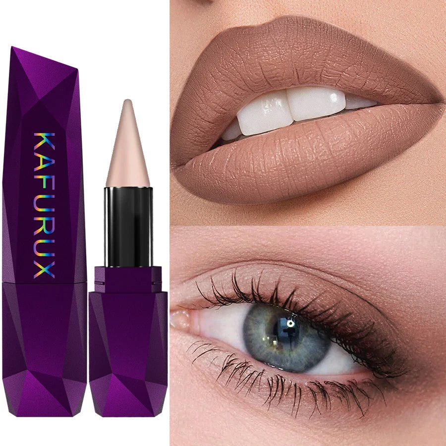 1-PCS Matte Lipstick – Non-Fading Brown Lipliner Pen, Contour Tint, Long-Lasting Waterproof Lip Makeup