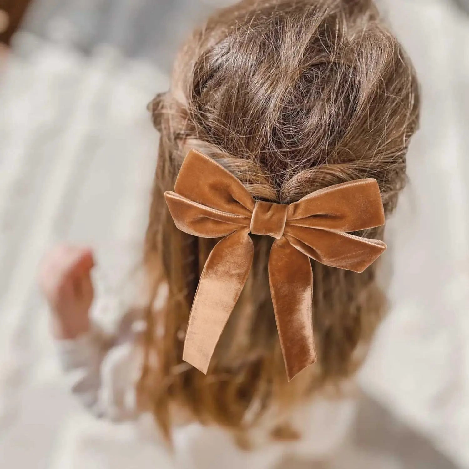 2025 Korea Elegant Long Ribbon Velvet Bow Hairpins Women Girls Hair Clips Pin Barrettes Accessories Hairclip Headdress Headwear
