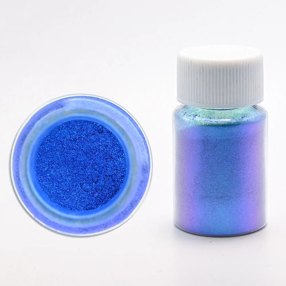 1Box Cherry Pink Chrome Pearl Nail Powder Gradient Mirror Effect Nail Art Glitter Auroras Rubbing Dust Nail Art Decoration 10g