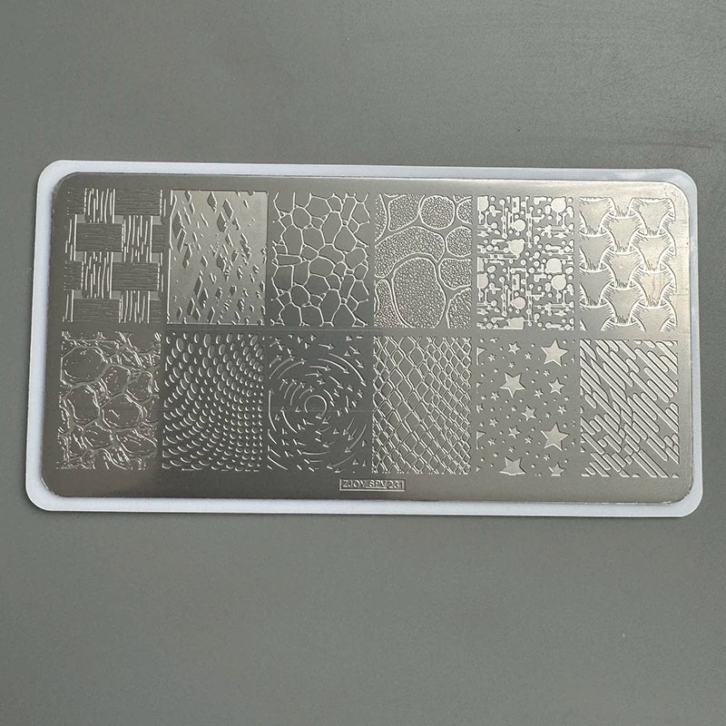 Letters & Flowers Nail Art Stamping Plates Image Templates DIY Manicure Nail Art Stamp Templates