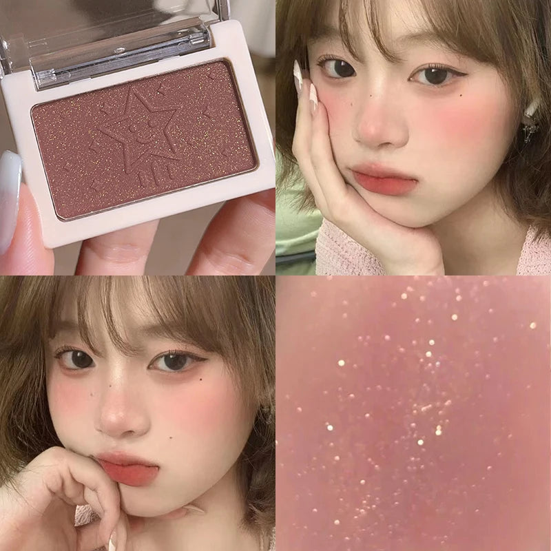 Single Color Blush Single Color Honey Powder Powder Natural Whitening Highlight Brightening Rouge 6 Colors Available