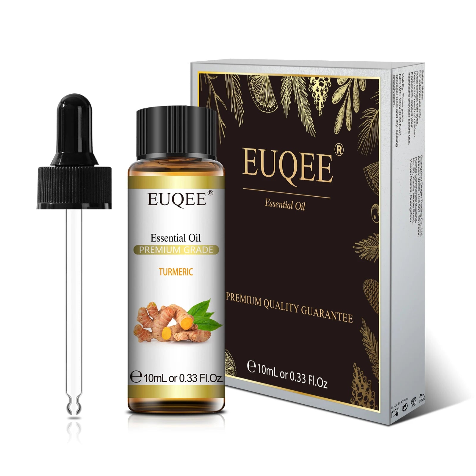 EUQEE 10ml Pure Natural Essential Oil Lavender Jasmine Eucalyptus Vanilla Sandalwood Sweet Orange Lemon Oregano Neroli Fragrance