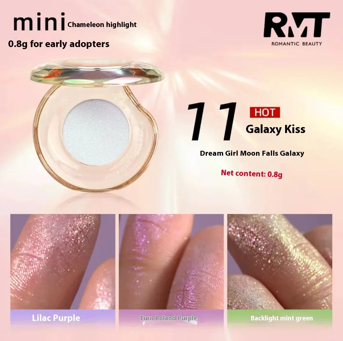 RMT Romantic Beauty Vientiane Chameleon Highlight Blush Repair 3-in-1 Liquid Brightens Face