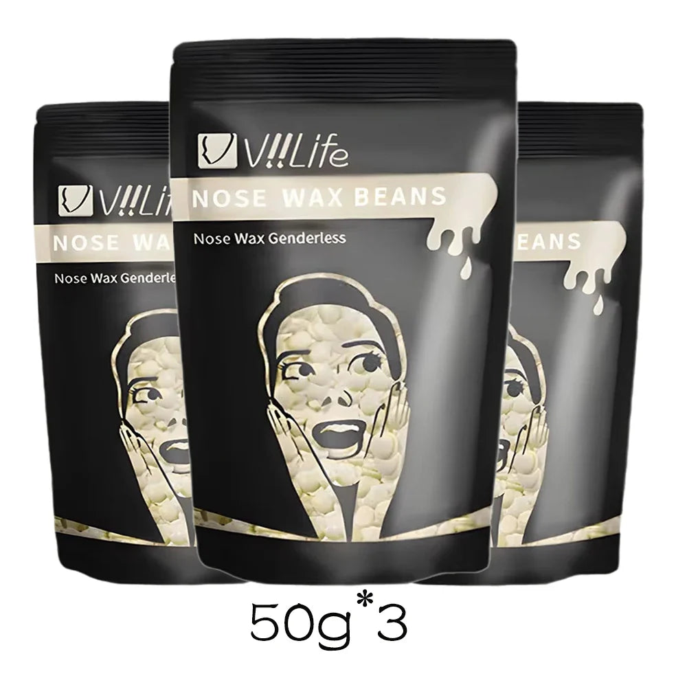 50g/100g Hard Wax Beans Solid Hair Remover No Strip Depilatory Hot Film Wax Bead Hair Removal for Full Body Bikini Leg Eyebrow