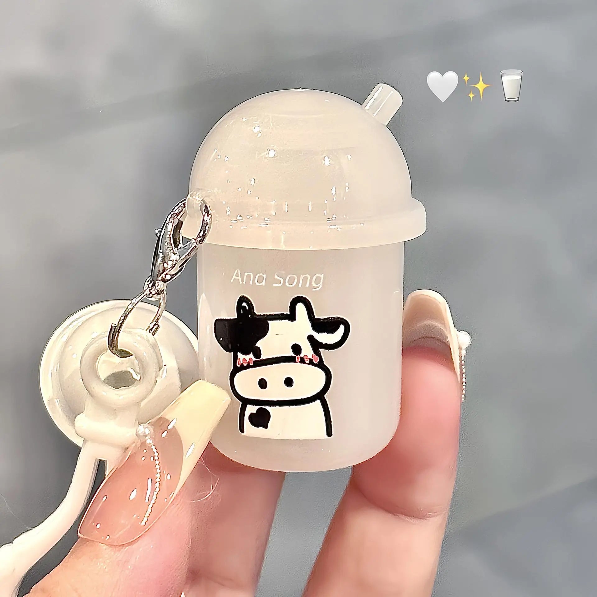 Cute Keychain Lip Balm Moisturizing Lip Gloss Hydrating Reduce Liplines Sleeping Mask Clear Jelly Water Light Lip Oil Lips Care