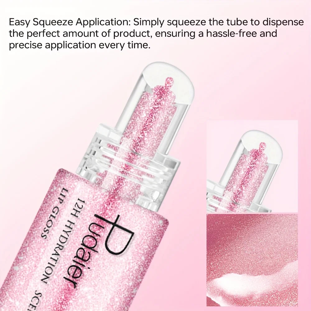 Non Sticky Waterproof Lip Gloss High Shine Long Lasting Moisturizing Plumping Lip Glaze Easy Application