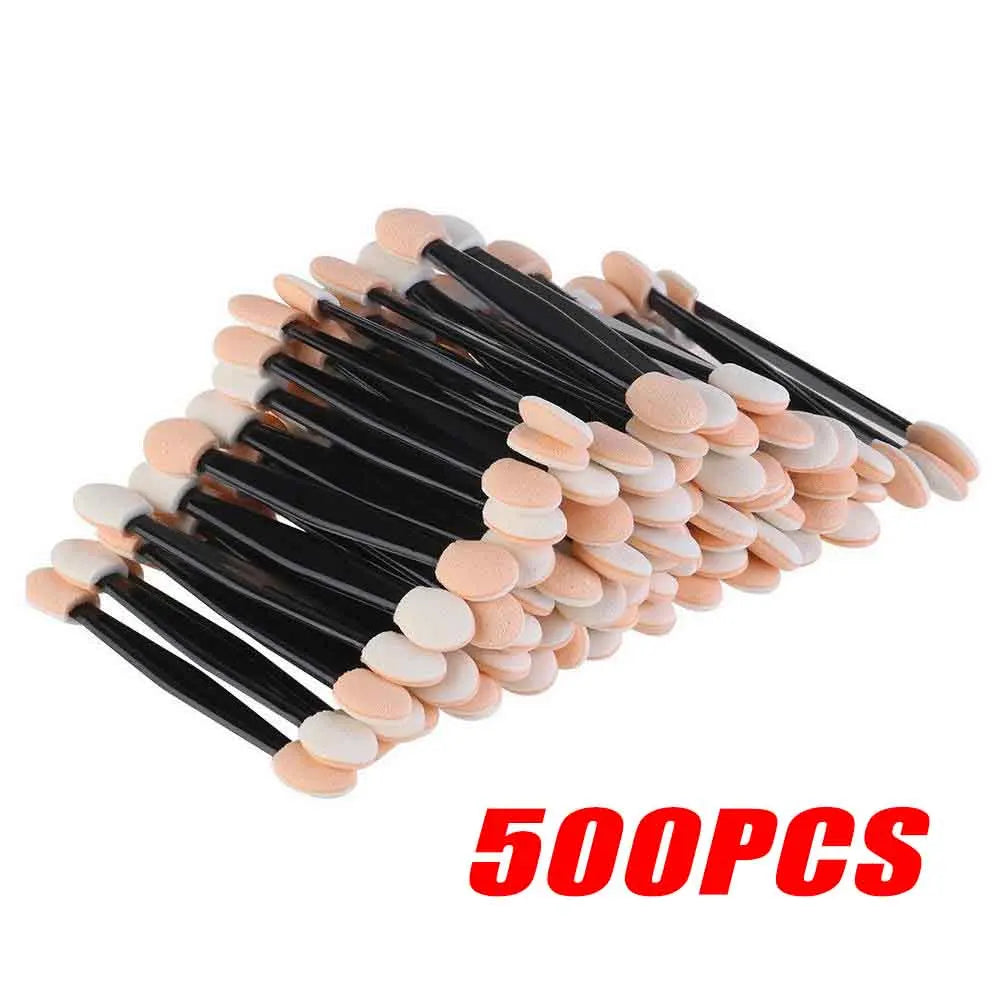 10/30/50/200/500/1000pcs Double Ended Sponge Nail Art Powder Brush Multifunctional eyeshadow Brush Portable Makeup Manicure Tool