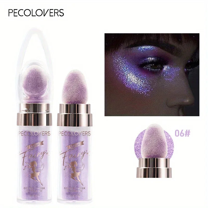 Fairy Powder Highlighter Stick - Shimmering Contour Blush for Brightening and Defining Your Features