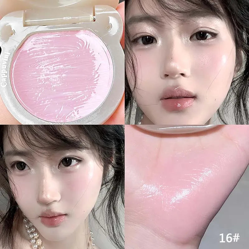 Little Bear Water Light Multi Purpose Cream Korean Makeup Milk Pink Purple Blush Brighten Face Rubores Rouge Juice Cute Makeup