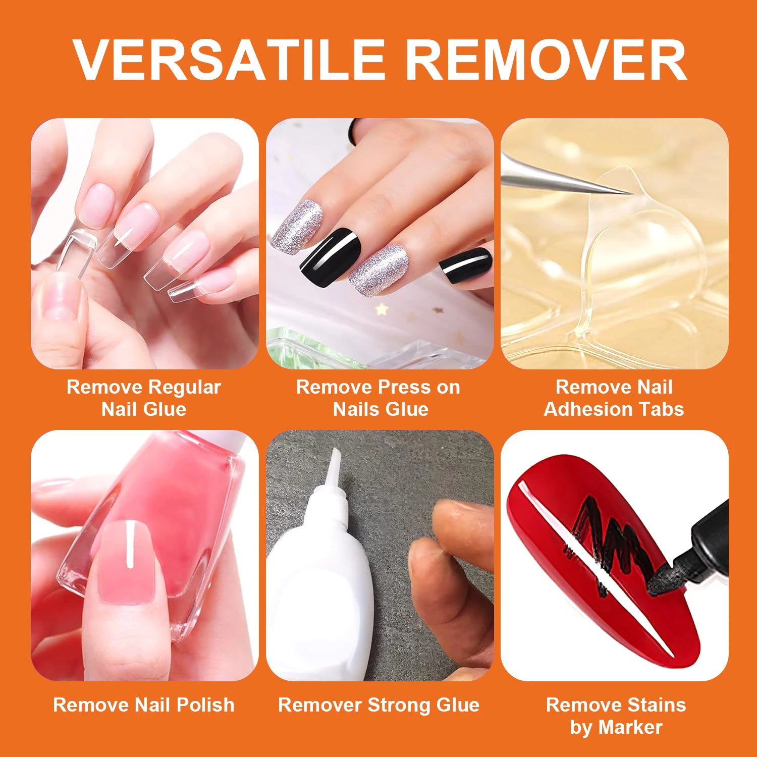 10ml Glues Debonder For Removing False Nails,Press ON Nail,Fake Nail Tips Remover Manicure Accessories Fast Dissolve Liquid
