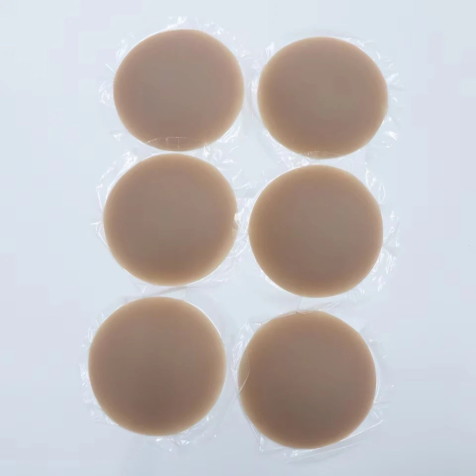 Nipple Cover Stickers Adhesive Tape Reusable Silicone Nippls Pasties Sticky Breast Bra Pads For Dress Bikini Women