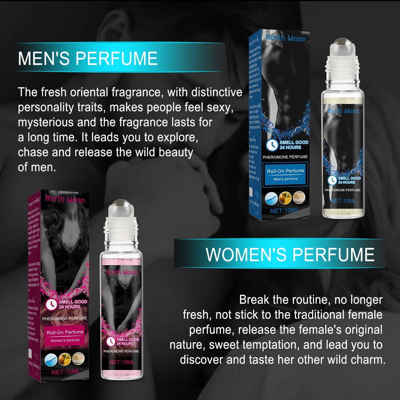 Original Pheromone Essential Oil Perfume Lasting Confidence Charm Venom Body Spray Unisex Dating Pheromones Cologne