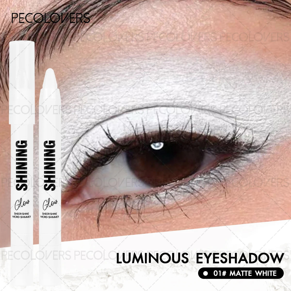 1PC Waterproof Glitter Shimmer Eyeshadow Stick - Pearly Highlighter Pen, Ideal for Stunning Eye Styles