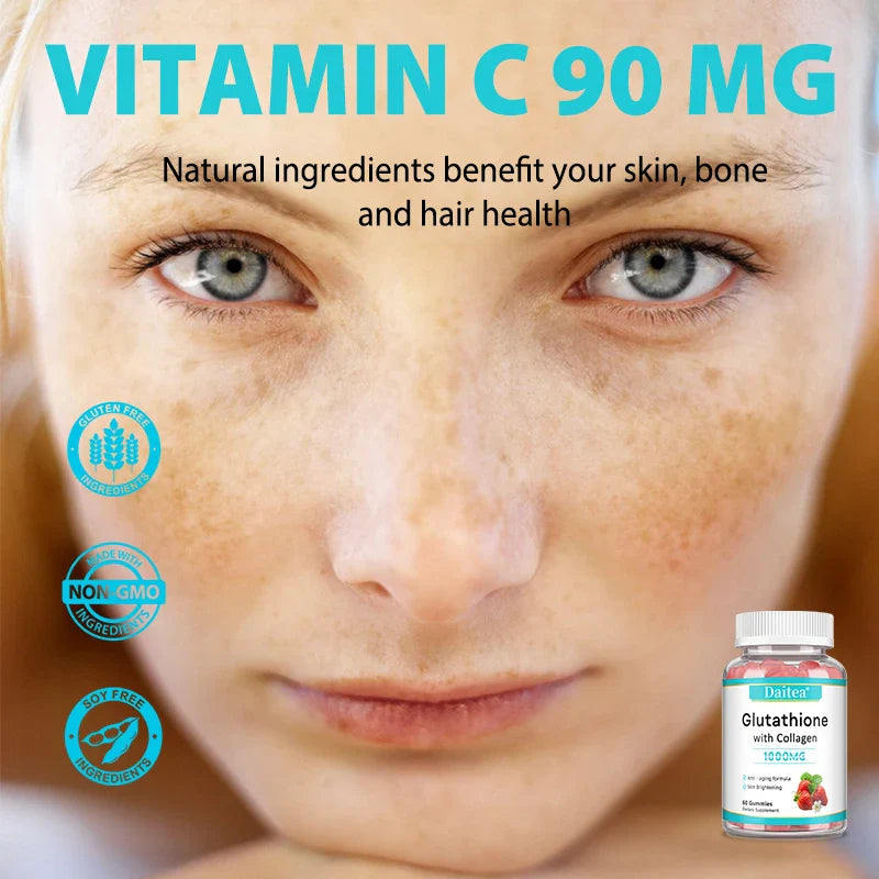 Glutathione with Collagen Capsules Vitamin C Skin Brightening Skin Care Beauty Health Deeply Nourishes The Skin