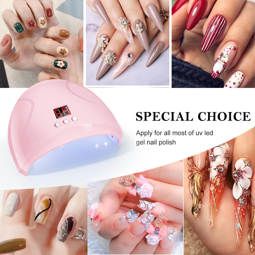 LULAA LED Light Nail Lamp Portable Gel Polish Drying Lamps UV Curing Flashlight Machine Pin Cure for Professional Nails Dryer