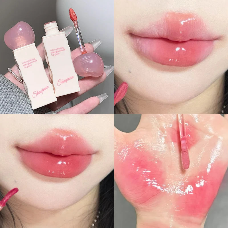 Clear Moisturizing Mirror Water Liquid Lipstick Lasting Hydrating Pink Lip Gloss Plumping Sexy Lip Tint Makeup Korean Cosmetics