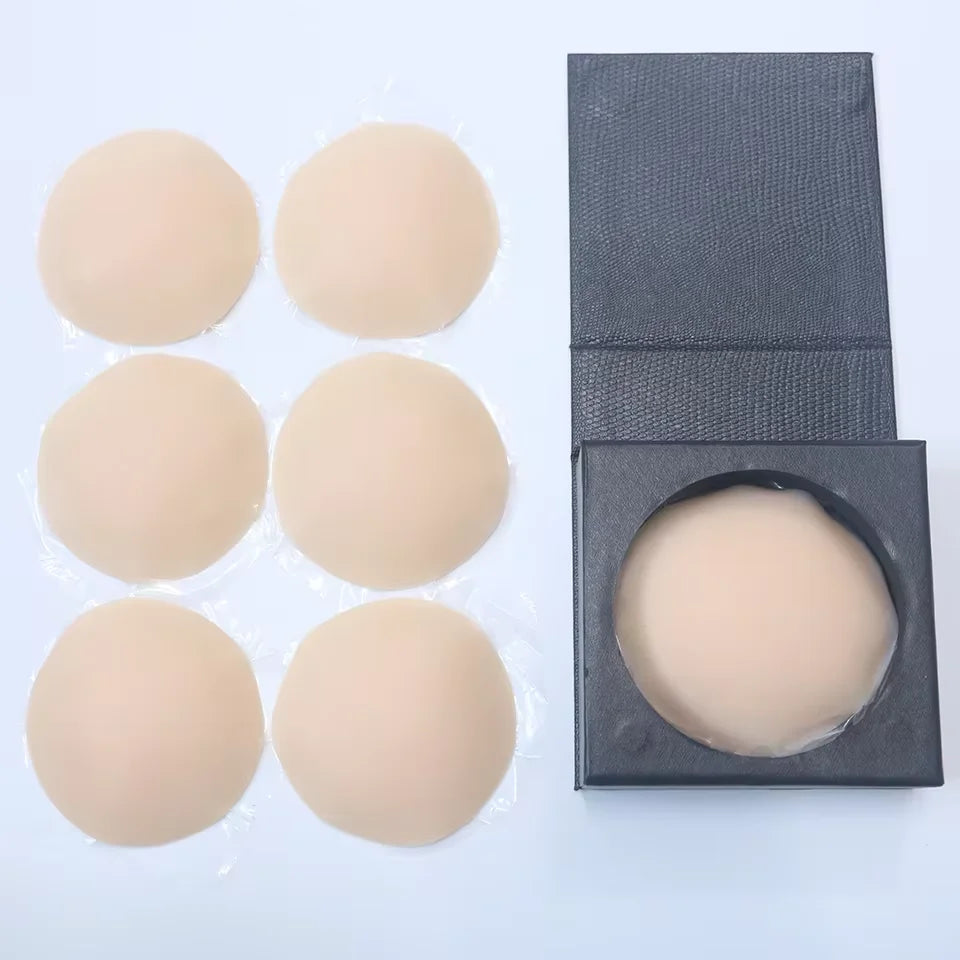 Nipple Cover Stickers Adhesive Tape Reusable Silicone Nippls Pasties Sticky Breast Bra Pads For Dress Bikini Women