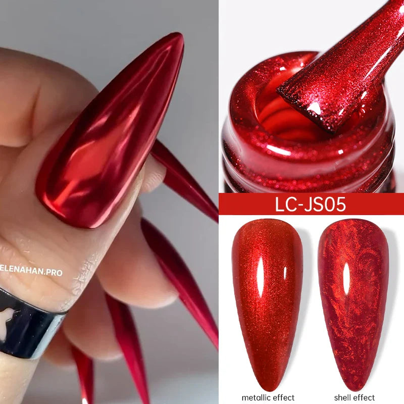 LILYCUTE Thermal Nail Gel Polish 3 Layers Temperature Shiny Color Changing Series Semi Permanent Soak Off UV Nail Gels Polish