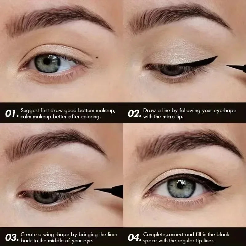 Not Blooming Brown Liquid Eyeliner Easy Wear Quick Drying Waterproof Long-lasting Smooth Ultra-fine Eyeliner Makeup Tools