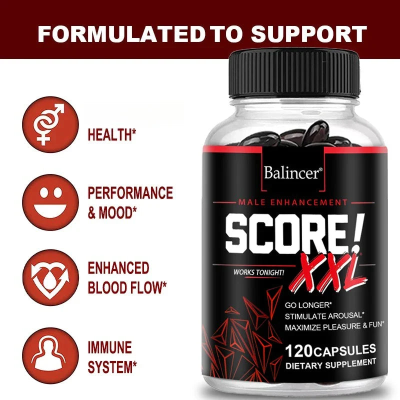 Balincer Score XXL Nitric Oxide Supplement with L Citrulline Maca and Tribulus To Help Build Muscle and Increase Endurance