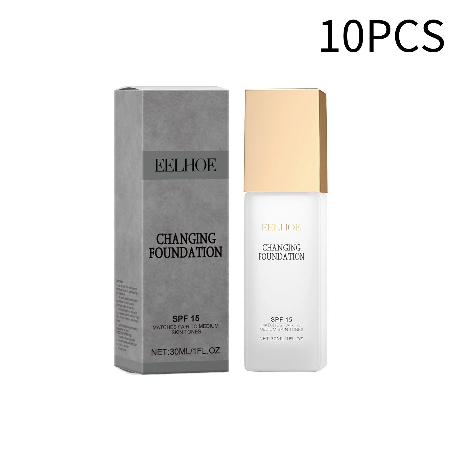 Liquid Foundation Naturally Covers Flaws Full Coverage Matte Moisturizer Oil-control Sunscreen Spf 15 Waterproof Sweat-resistant