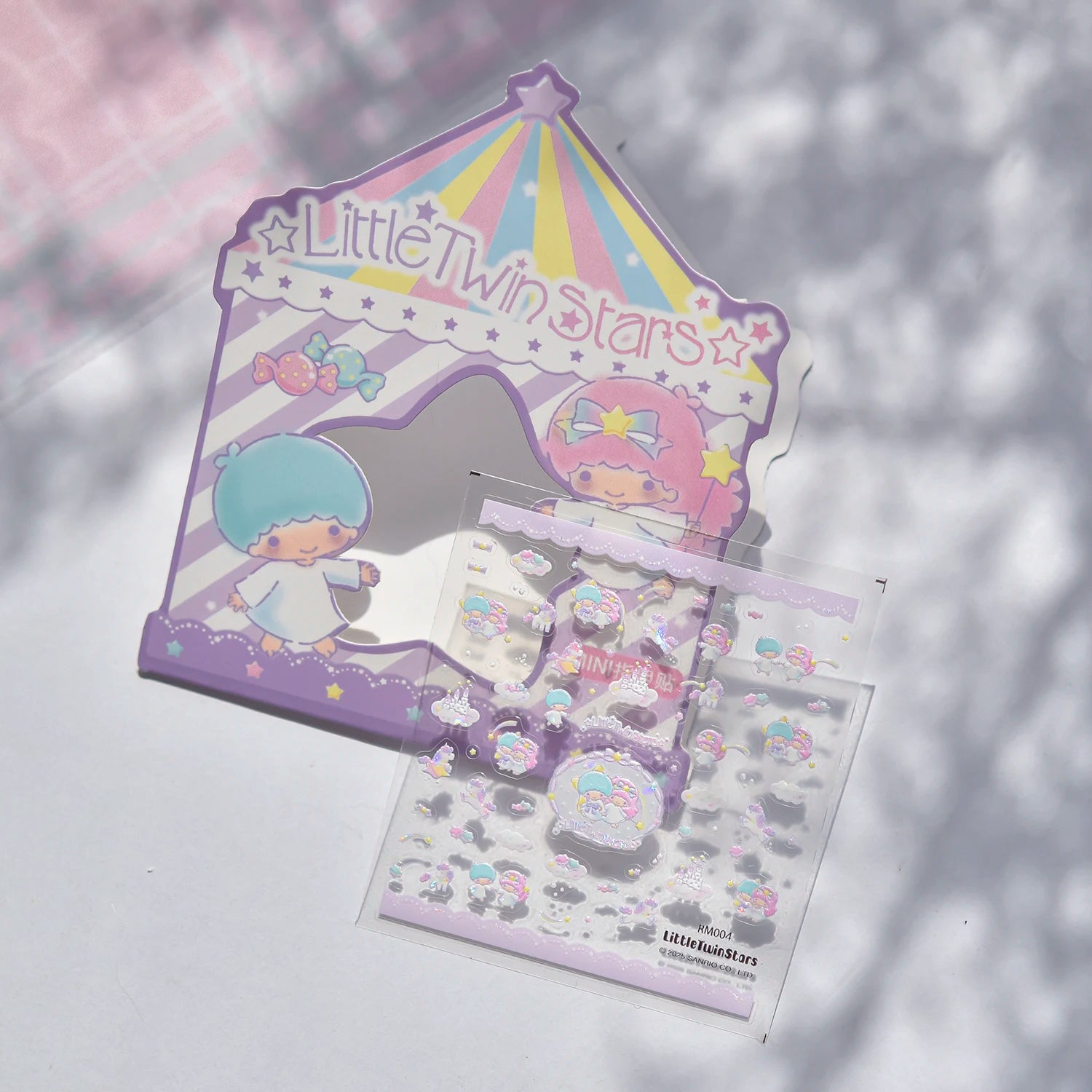 1PCS New Sanrio Family Cartoon 5D Embossed Nail Sticker Cute Hello Kitty Kuromi Pom Pom Purin Decal Nail Decoration
