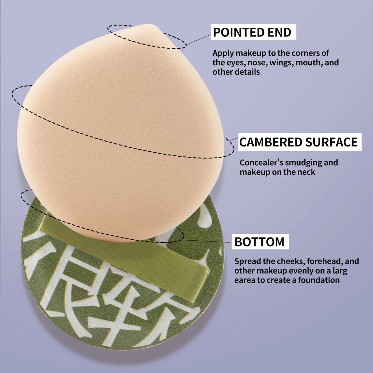 1 pcs Air Cushion Cosmetic Puff Set With Storage Box Makeup Cotton Candy Sponge Soft Leather Clip Wet Dry Use Makeup Tools