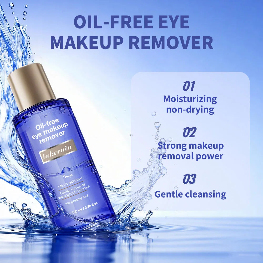 Lakerain Oil-free Eye Makeup Remover Non-irritating, Effectively and Gently Removing Eye Makeup