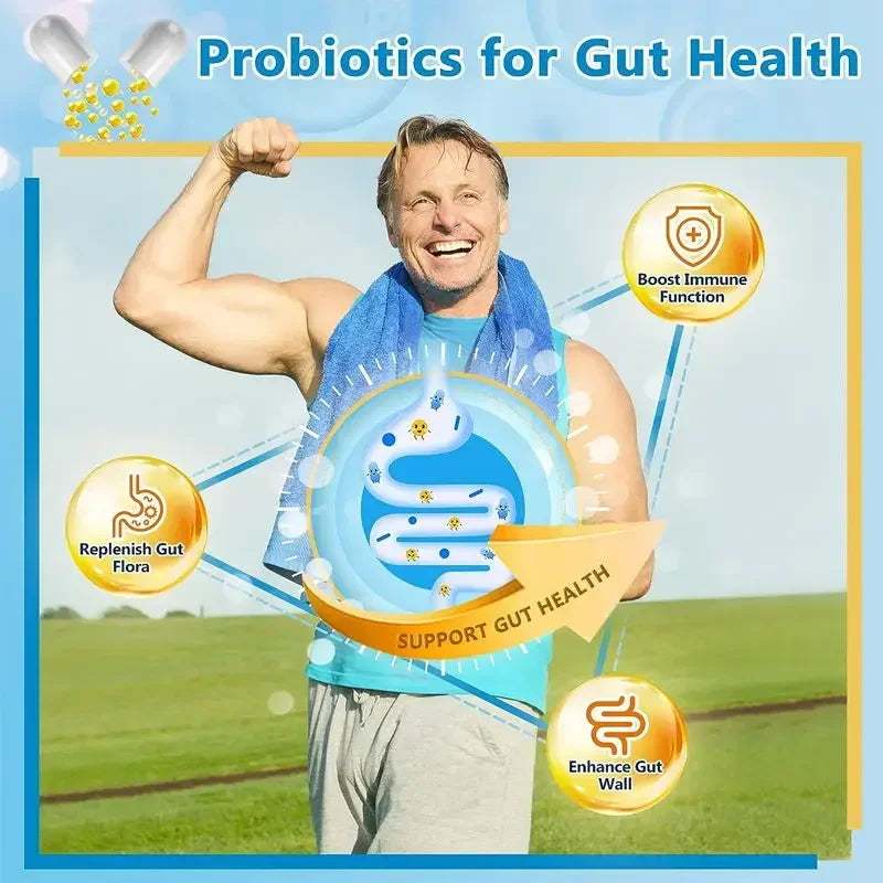 Digestive Enzyme with Prebiotic + Probiotic Supplement - Nutritional Digestive Health and Immune Support for Adult Men and Women