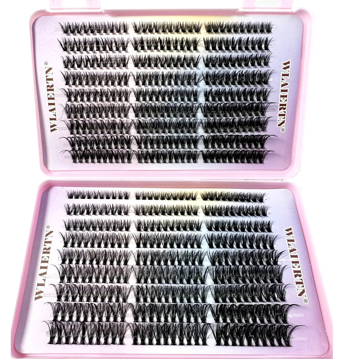 Faux Mink Eyelashes 540Cluster C Curled 9-16mm Mixed Natural Eyelash Extension 3D Russian Strip Personal Eyelash Makeup Tool