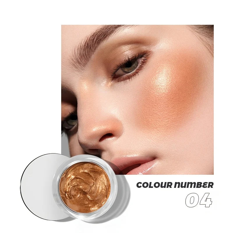 9 colors of liquid highlighter, waterproof and not easy to fade, multi-functional, cheeks & eyes & face & lips & body